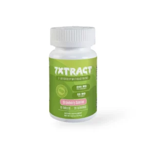 7Xtract 7-Hydroxymitragynine Chewable Tablet Strawberry Sunrise 20mg Per Tablet