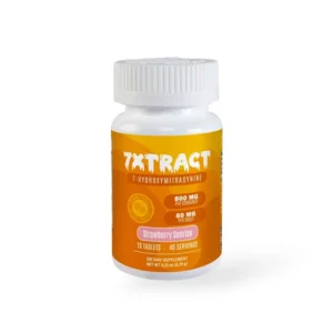 7Xtract 7-Hydroxymitragynine Chewable Tablet Strawberry Sunrise 80mg Per Tablet